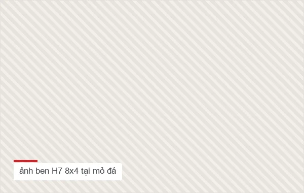 ảnh ben H7 8x4 tại mỏ đá