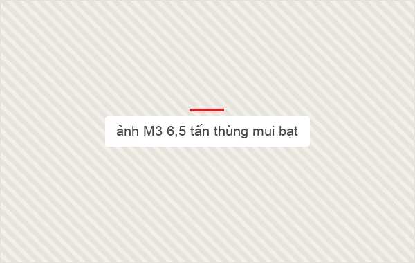 ảnh M3 6,5 tấn thùng mui bạt